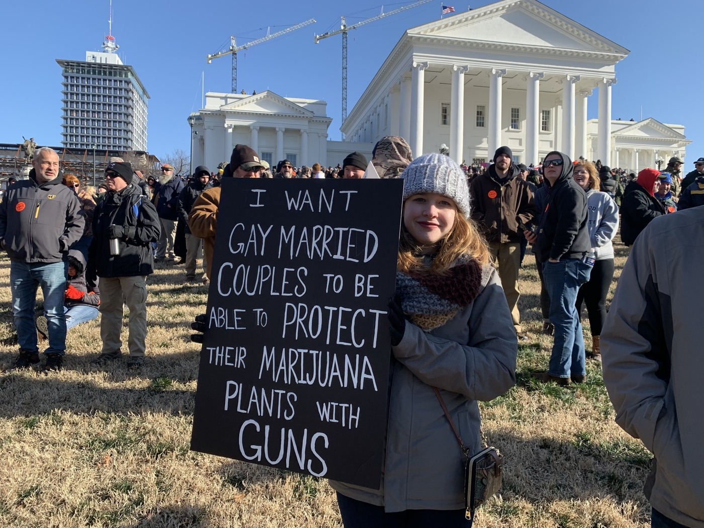 Contrary to leftist hopes and conservative fears, the Richmond rally was peaceful ...1400 x 1050